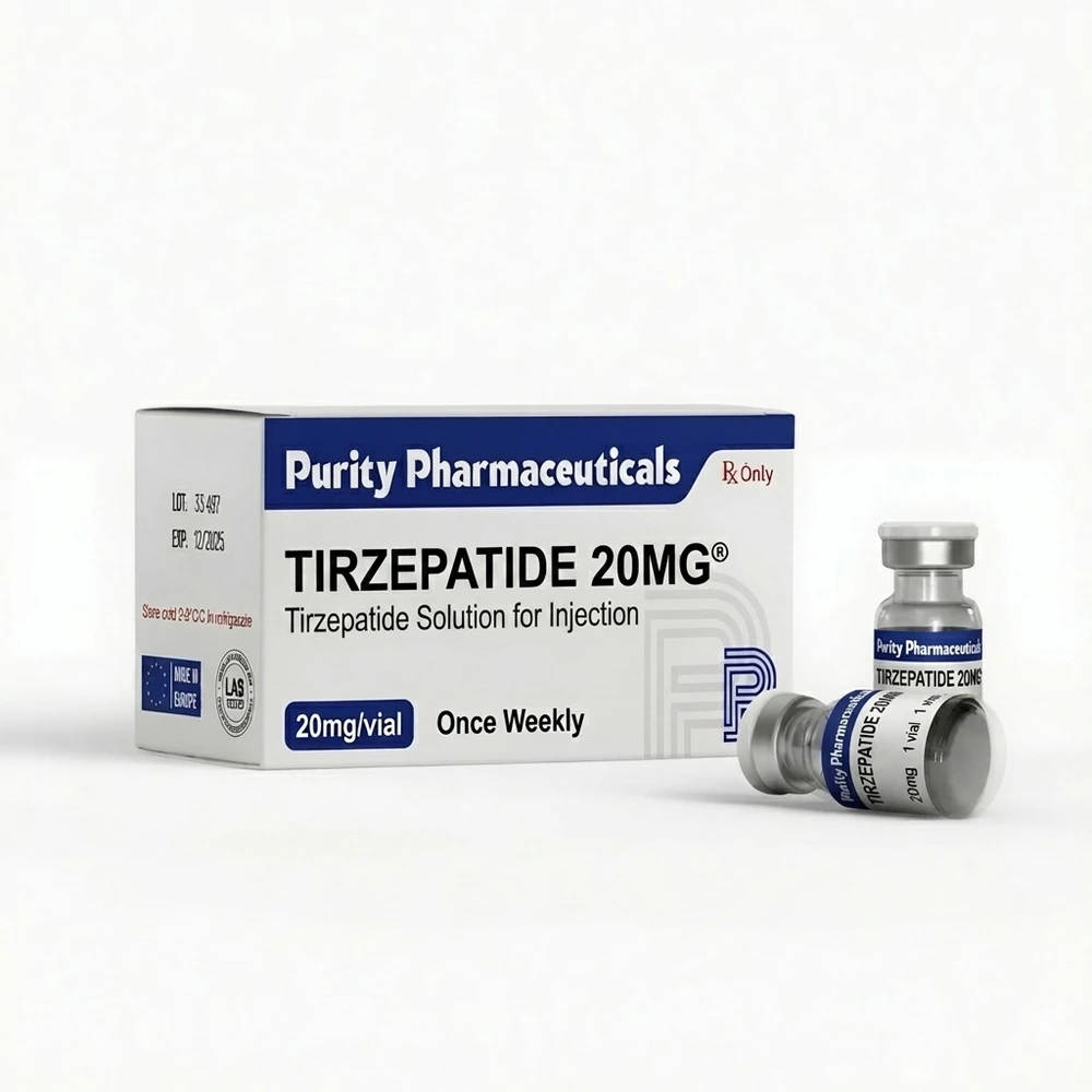 TIRZEPATIDE 20MG VIAL product presentation